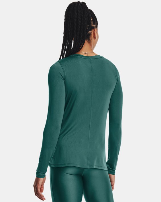 Women's HeatGear® Armour Long Sleeve in Green image number 1